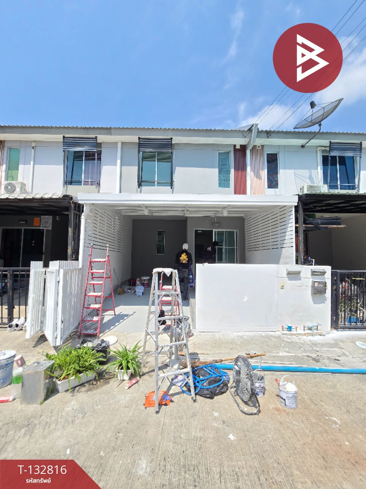 For SaleTownhomeSamut Prakan,Samrong : Townhouse for sale Pruksa Village 125 Lat Krabang-Suvarnabhumi Samut Prakan