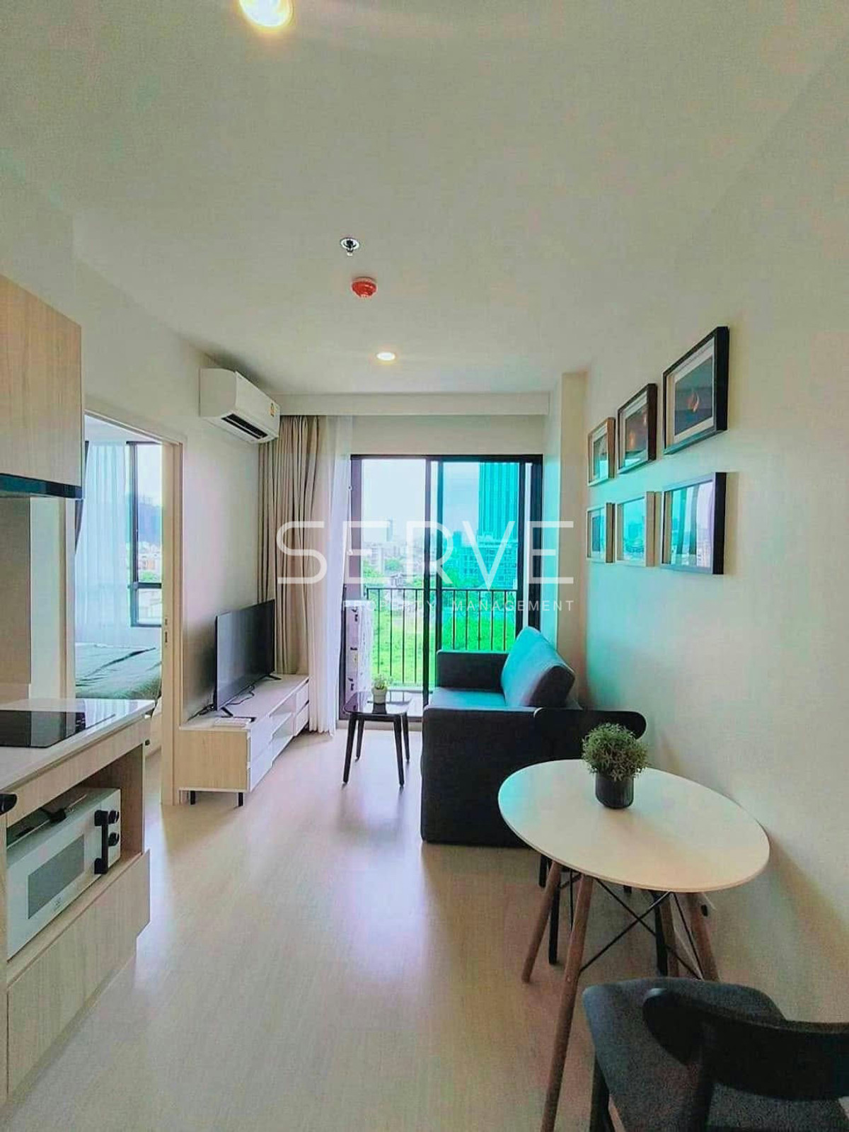 For SaleCondoLadprao, Central Ladprao : 1 Bed Large Room City view Fully furnished Good Location  Next to MRT Lat Phrao 150 m @ Nue Noble Ratchada Lat Phrao