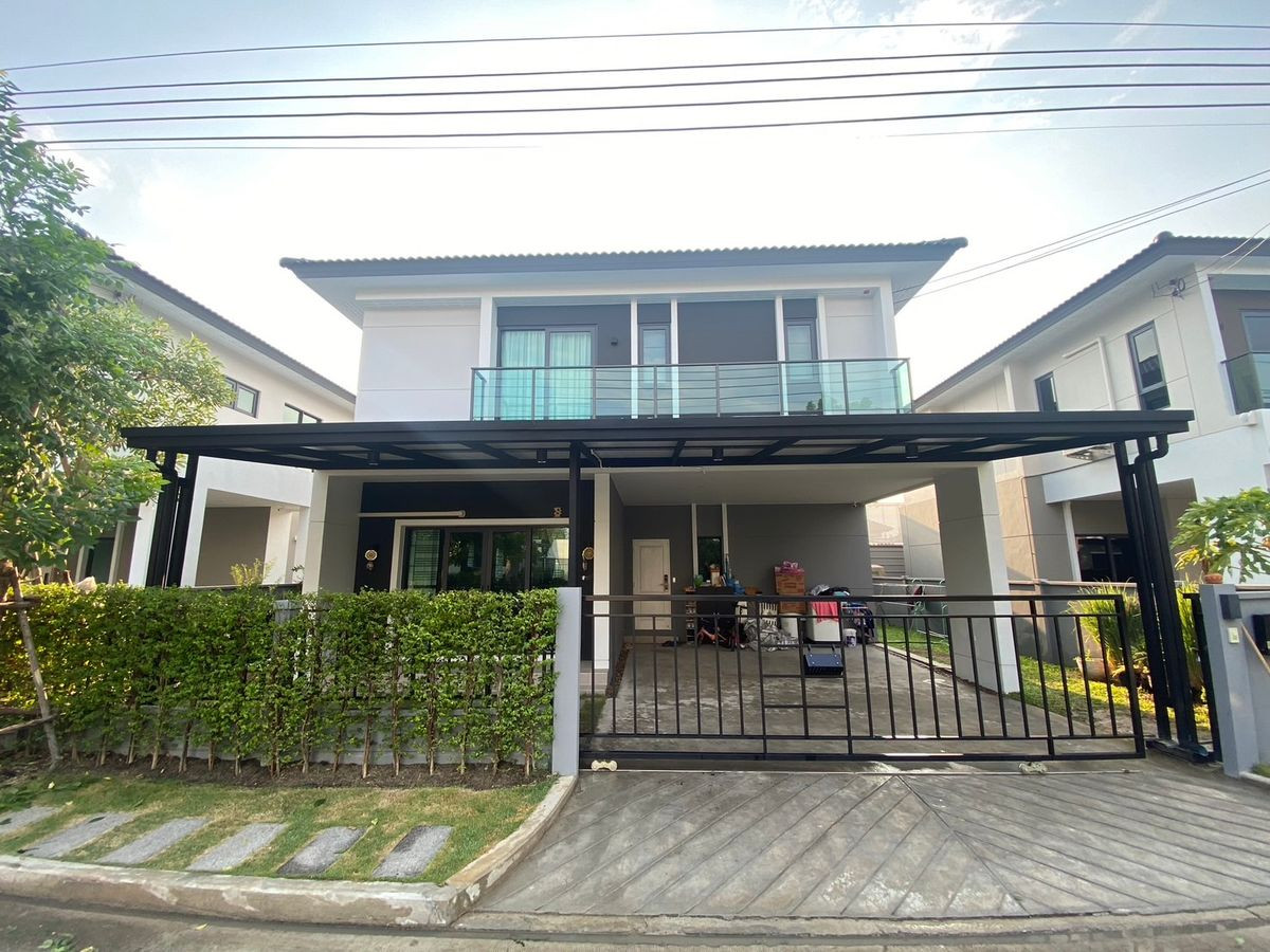For RentHouseVipawadee, Don Mueang, Lak Si : 2-story detached house with furniture, beautifully decorated, for rent in Don Mueang-Vibhavadi area. Near Don Mueang Airport, only 3 km.