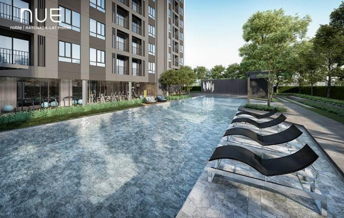 For SaleCondoLadprao, Central Ladprao : 1 Bed Large Room City view Fully furnished Good Location  Next to MRT Lat Phrao 150 m @ Nue Noble Ratchada Lat Phrao