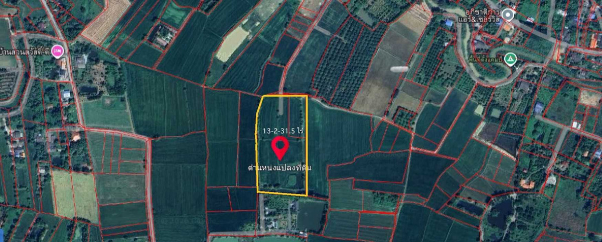 For SaleLandNakhon Nayok : Land for Sale: 13 Rai 2 Ngan 31.5 Sq. Wah, near main road 