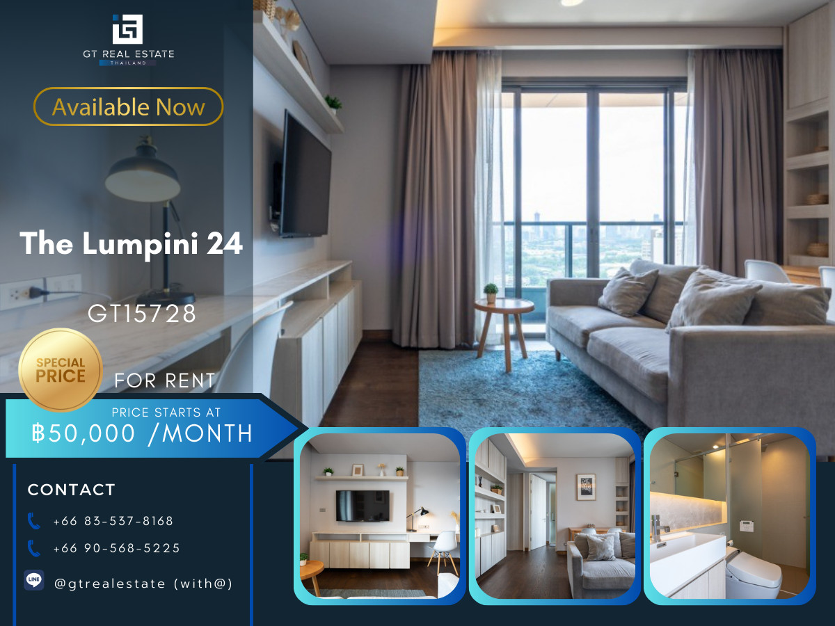 CondoSukhumvit, Asoke, Thonglor : 🏙️ GT15728 | The Lumpini 24 High Floor City View | Sale | Rent
