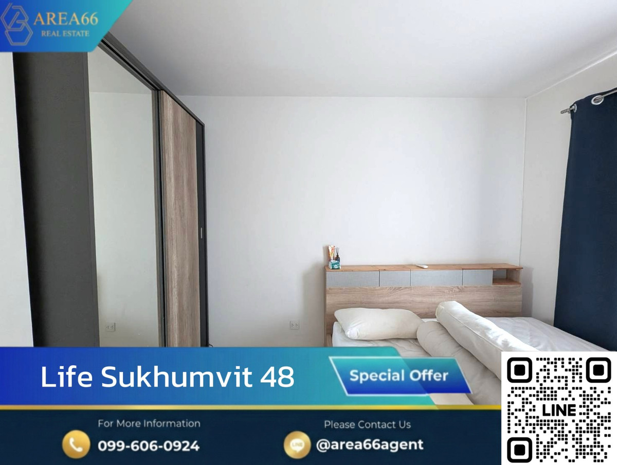For SaleCondoOnnut, Udomsuk : 🔥Nice room, city view, swimming pool, complete fitness center, condo next to BTS Phra Khanong | Life Sukhumvit 48