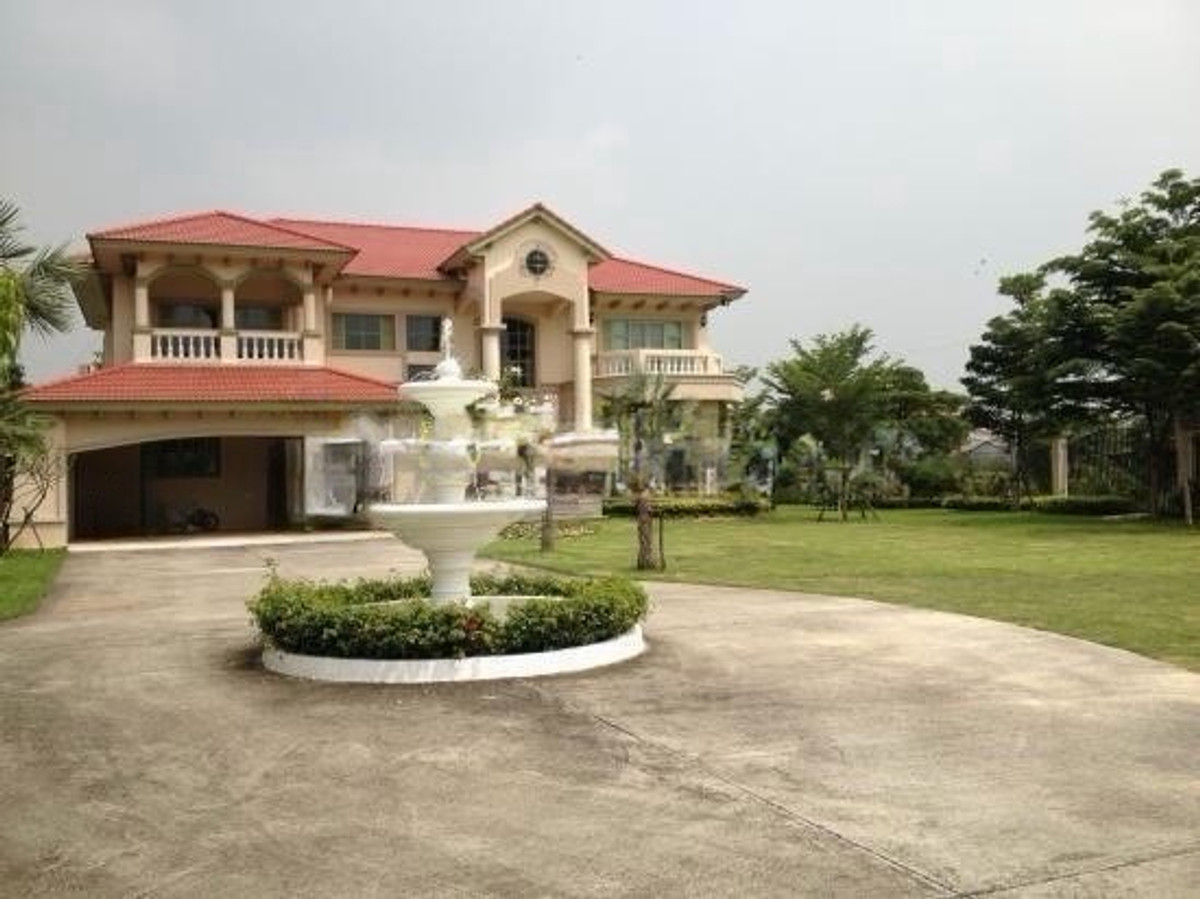 บ้านสมุทรปราการ สำโรง : เช่าและขายคฤหาสน์หลังใหญ่ติดริมน้ำ บางพลี เทพารักษ์ กม.13 ที่ดิน 2 ไร่ ใกล้สนามบินสุวรรณภูมิ