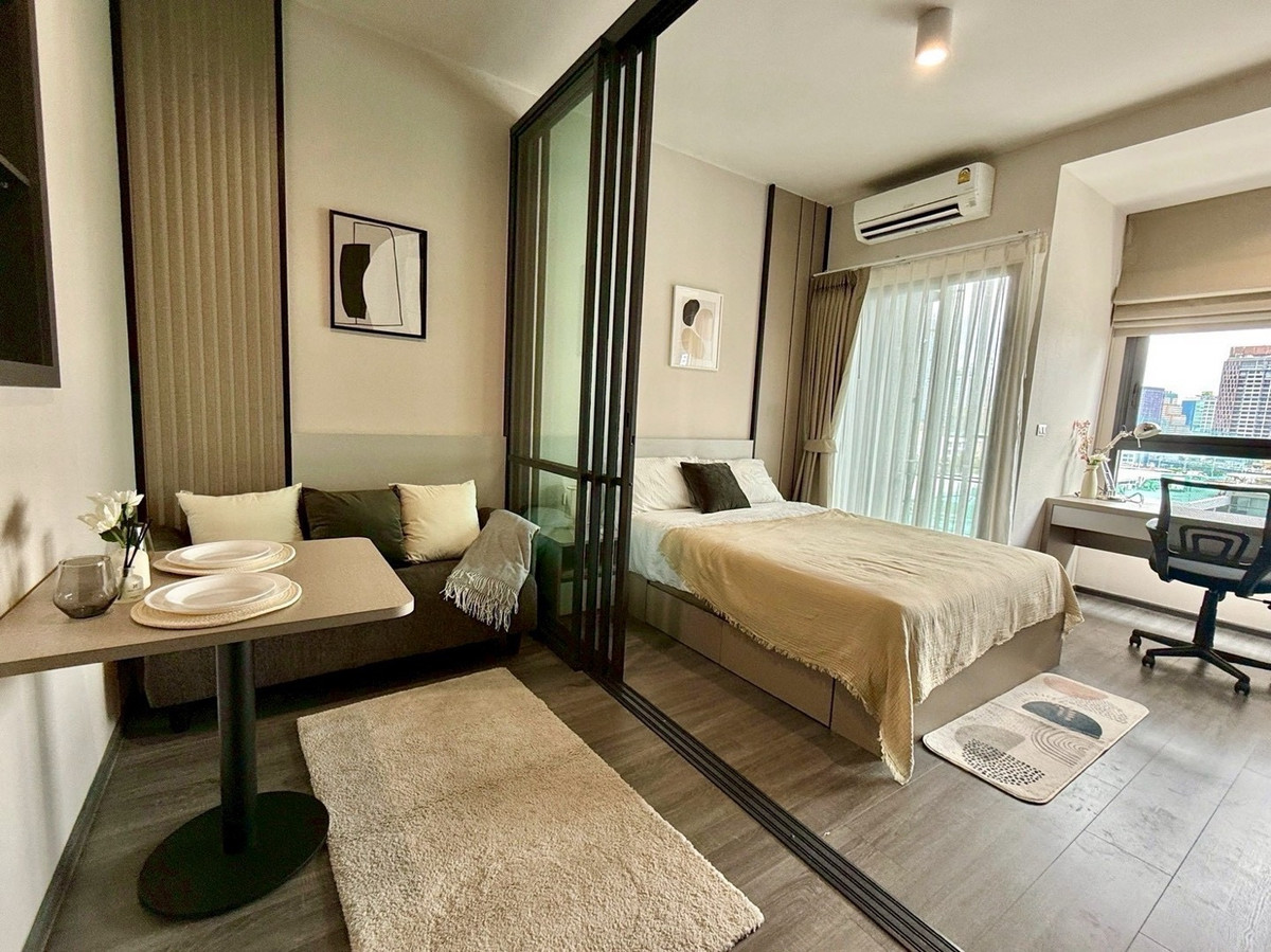 For RentCondoKhlongtoei, Kluaynamthai : 🧡 Ideo Sukhumvit-Rama4 ✅ Beautifully decorated room, ready to move in.