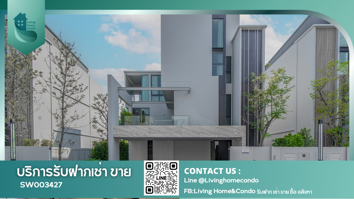 For SaleHousePattanakan, Srinakarin : 🏡Luxury house in the heart of the city🏡3-storey luxury house for sale in the VIVE2 project (Krungthep Kreetha). There is a private elevator in the house. Fully furnished, ready to move in SW003427