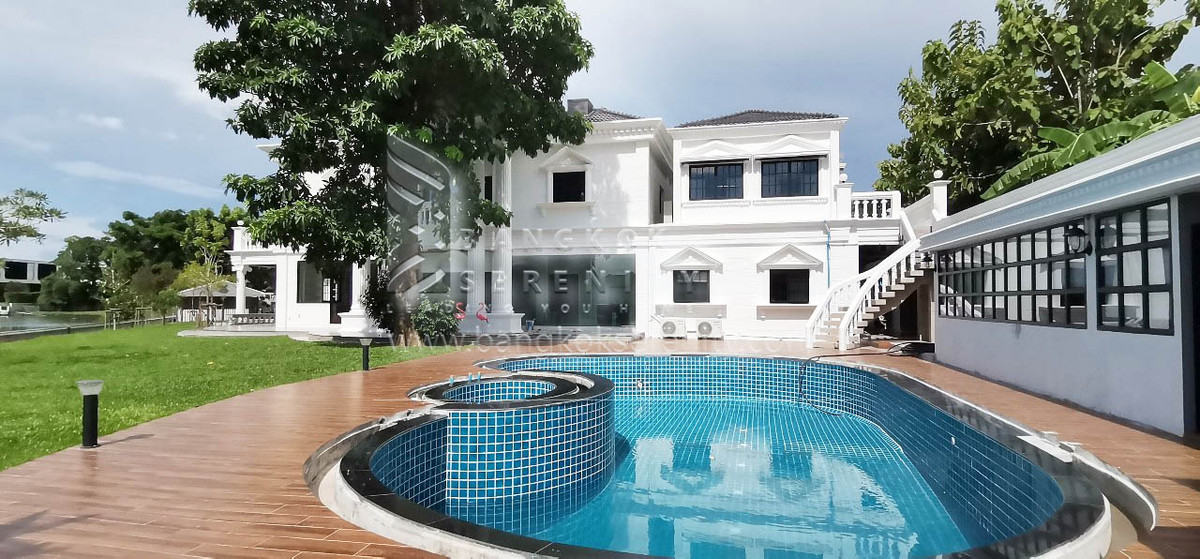 ให้เช่าบ้านบางนา แบริ่ง ลาซาล : Luxury House with Private Pool for Rent – Bangna (Lake View)