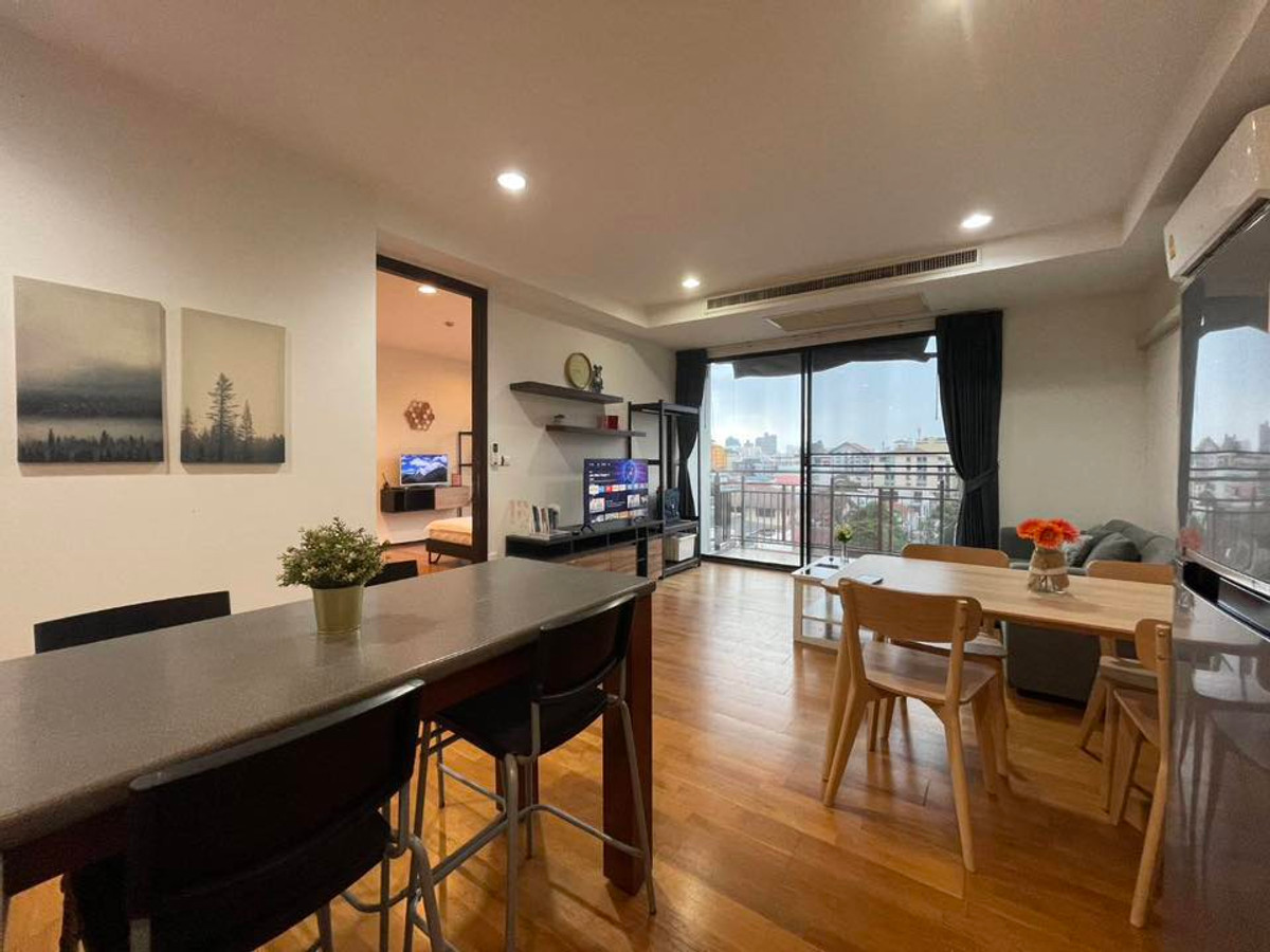 For RentCondoRatchadapisek, Huaikwang, Suttisan : For Rent: Amanta Ratchada, next to MRT Cultural Center, city view, 2 bedrooms, 2 bathrooms, beautiful room, fully furnished. Ready to move in