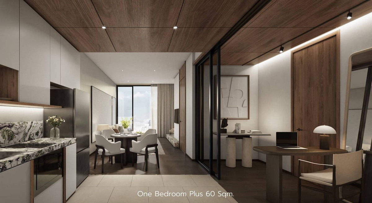 Sale DownCondoSilom, Saladaeng, Bangrak : Urgent down payment sale!! Condo Romm Convent Condominium (60.21 sq m.) 1 Bed plus in the heart of Silom.