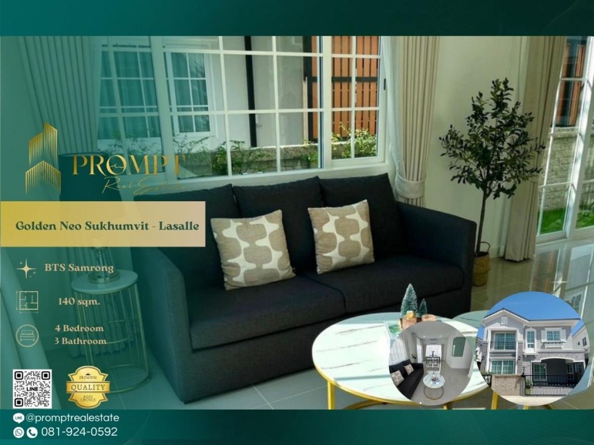 For RentHouseSamut Prakan,Samrong : GH01300 - Golden Neo Sukhumvit - Lasalle :  โกลเด้น นีโอ สุขุมวิท - ลาซาล : Golden Neo Sukhumvit - Lasalle :  โกลเด้น นีโอ สุขุมวิท - ลาซาล -