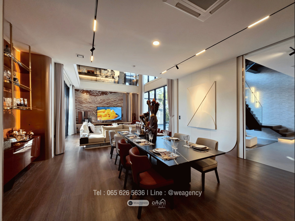 For SaleHouseLadkrabang, Suwannaphum Airport : 💎 VIVE New Krungthep Kreetha | 3-Storey Luxury Home, 716 sq.m., with Private Glass House Starting from THB 68 Mb. 📞 065-626-5636 (Kie)