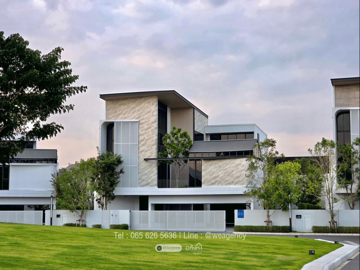 For SaleHouseLadkrabang, Suwannaphum Airport : 💎 VIVE New Krungthep Kreetha | 3-Storey Luxury Home, 716 sq.m., with Private Glass House Starting from THB 68 Mb. 📞 065-626-5636 (Kie)