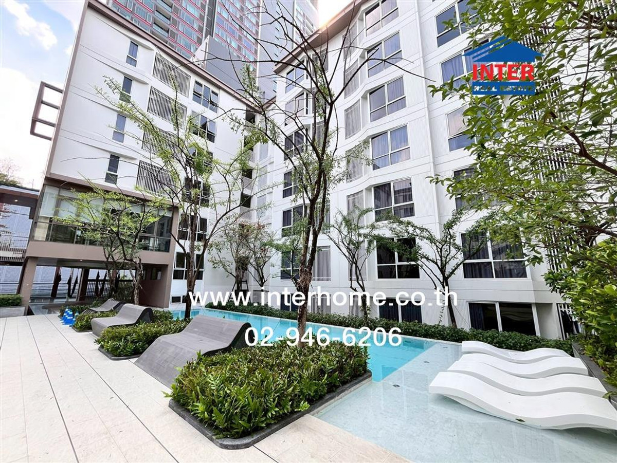 For SaleCondoKasetsart, Ratchayothin : Condominium 27.38 sq m. Blue Phahonyothin 35 Soi Phahonyothin 35/4, Intersection 2, Ratchadaphisek Road Vibhavadi Rangsit Road, Chatuchak District, Bangkok