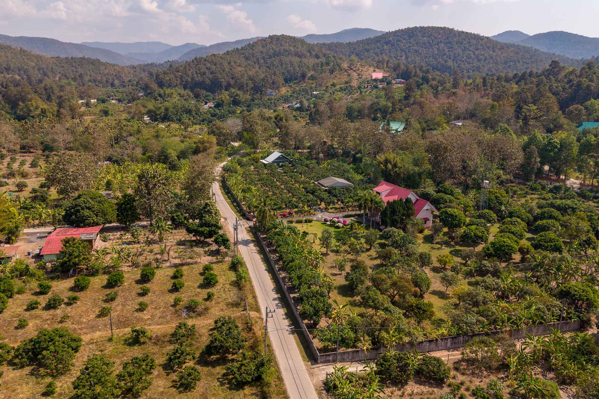 ขายบ้านเชียงใหม่ : บ้านพักส่วนตัววิวภูเขา พร้อมสวนลำไย 84 ต้น ใกล้สนามกอล์ฟ, เชียงใหม่