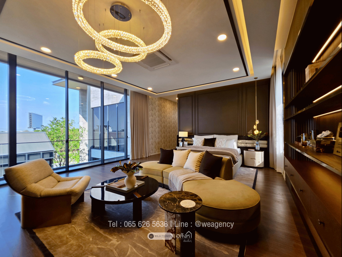 For SaleHouseLadkrabang, Suwannaphum Airport : 💎 VIVE New Krungthep Kreetha | 3-Storey Luxury Home, 716 sq.m., with Private Glass House Starting from THB 68 Mb. 📞 065-626-5636 (Kie)