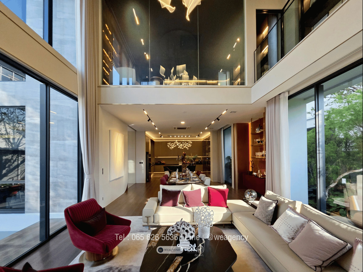 For SaleHouseLadkrabang, Suwannaphum Airport : 💎 VIVE New Krungthep Kreetha | 3-Storey Luxury Home, 716 sq.m., with Private Glass House Starting from THB 68 Mb. 📞 065-626-5636 (Kie)