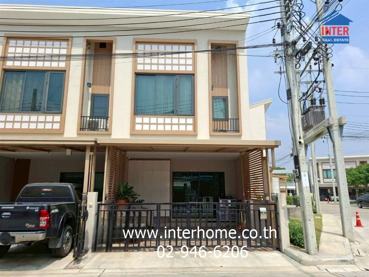 ขายทาวน์โฮมนนทบุรี บางใหญ่ บางบัวทอง : ทาวน์โฮม 2 ชั้น 18 ตร.ว. หมู่บ้านเรซิโอโฮม เวสต์เกต ใกล้เซ็นทรัลเวสต์เกต ซอยวัดคงคา ถนนกาญจนาภิเษก บางใหญ่ นนทบุรี