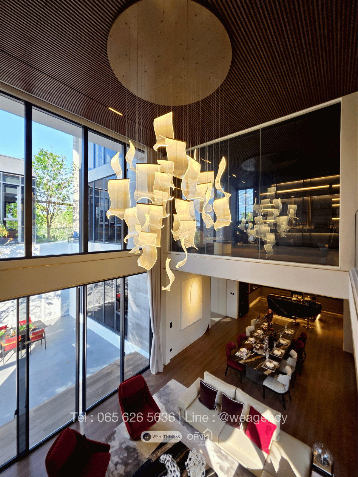 For SaleHouseLadkrabang, Suwannaphum Airport : 💎 VIVE New Krungthep Kreetha | 3-Storey Luxury Home, 716 sq.m., with Private Glass House Starting from THB 68 Mb. 📞 065-626-5636 (Kie)