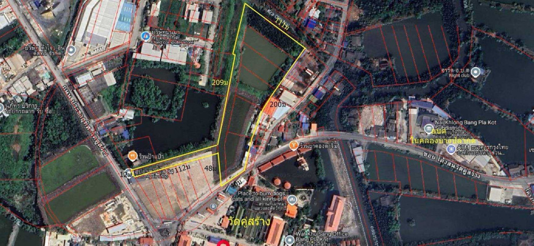 ขายที่ดินสมุทรปราการ สำโรง : ขาย ที่ดิน พื้นที่สีม่วง ติดถนนคู่สร้างประชาอุทิศ 10 ไร่