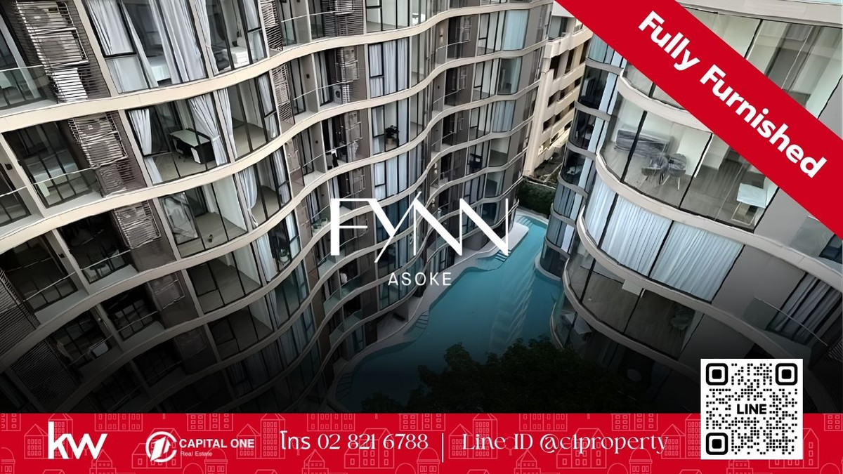 ให้เช่าคอนโดสุขุมวิท อโศก ทองหล่อ : 🏙️ ให้เช่า: FYNN Asoke (ฟินน์ อโศก) ✨ ใจกลางอโศก-สุขุมวิท ใกล้สวนเบญจกิติเพียง 200 ม. | ใกล้ BTS อโศก & MRT สุขุมวิท 🌿🚆