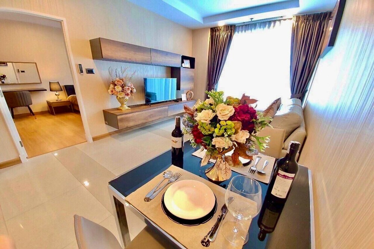 ให้เช่าคอนโดพระราม 9 เพชรบุรีตัดใหม่ RCA : 🔥 สำหรับเช่า !! ชั้นสูง 13++ !! 🔥 Code C20250400060.........Supalai Wellington, 1 ห้องนอน, 1 ห้องน้ำ, แต่งครบ, พร้อมเข้าอยู่ 📣📣