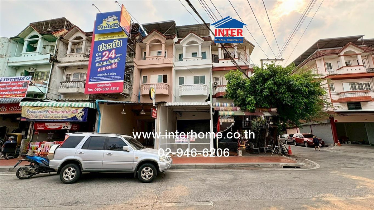 For SaleShop HouseKaset Nawamin,Ladplakao : Commercial building, 3.5 floors, 20 sq m. Commercial building, Soi Khlong Lam Chiak 3. Khlong Lam Chiak Road Prasetmanukit Road, Bueng Kum District, Bangkok
