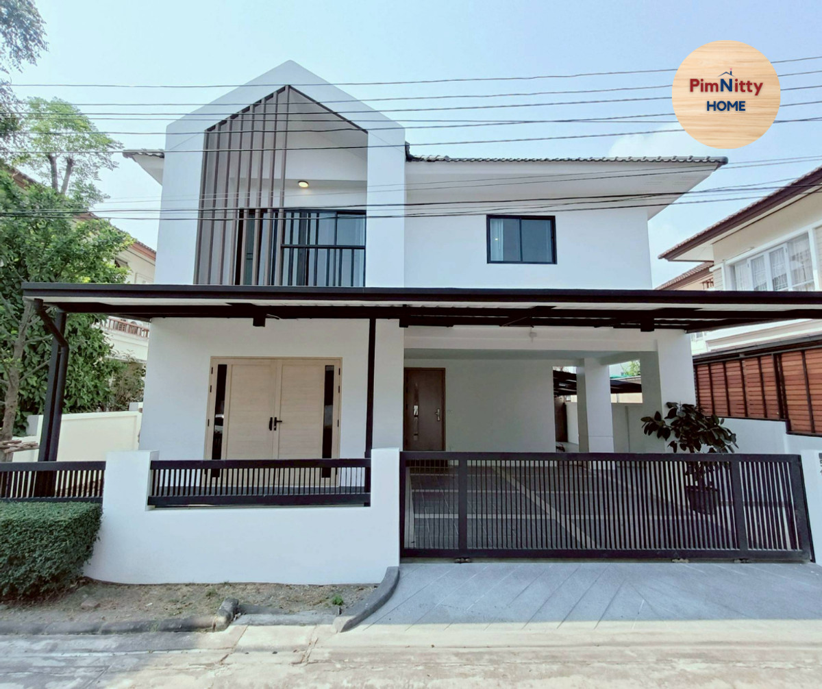 ขายบ้านนวมินทร์ รามอินทรา : 🔴บ้านเดี่ยว 2 ชั้น #หมู่บ้านมายเพลสวัชรพล (My Place Wacharapol) มีห้องนอนชั้นล่าง #หลังบ้านไม่ชนใคร รีโนเวทใหม่ ใกล้ ตลาดวงศกร สำนักงานเขตสายไหม ใกล้ทางด่วนวัชรพล จตุโชติ การเดินทางสะดวก🎉