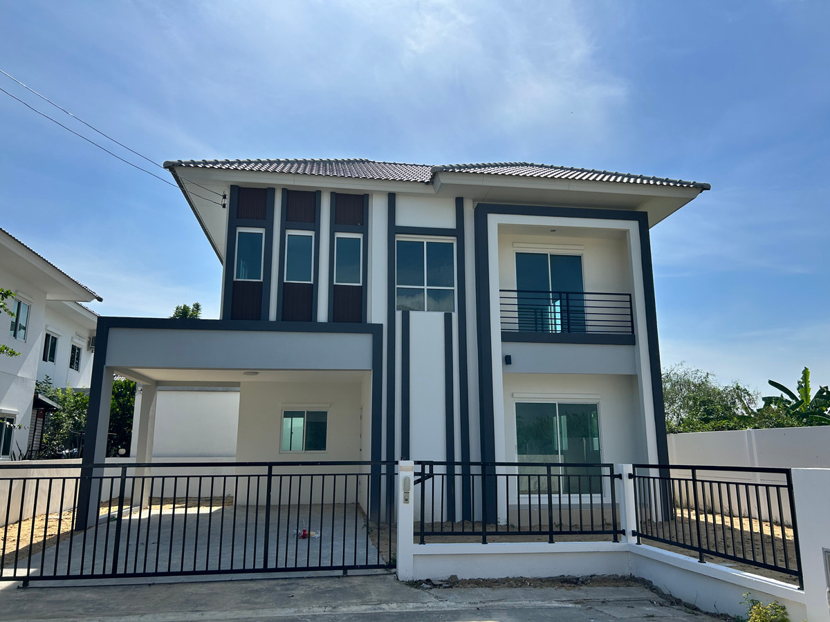 ขายบ้านสมุทรปราการ สำโรง : บ้านเดี่ยวแปลงมุมส่วนตัว ใหม่ๆ สวยๆ จอดรถสบายๆ   53.4 วา 