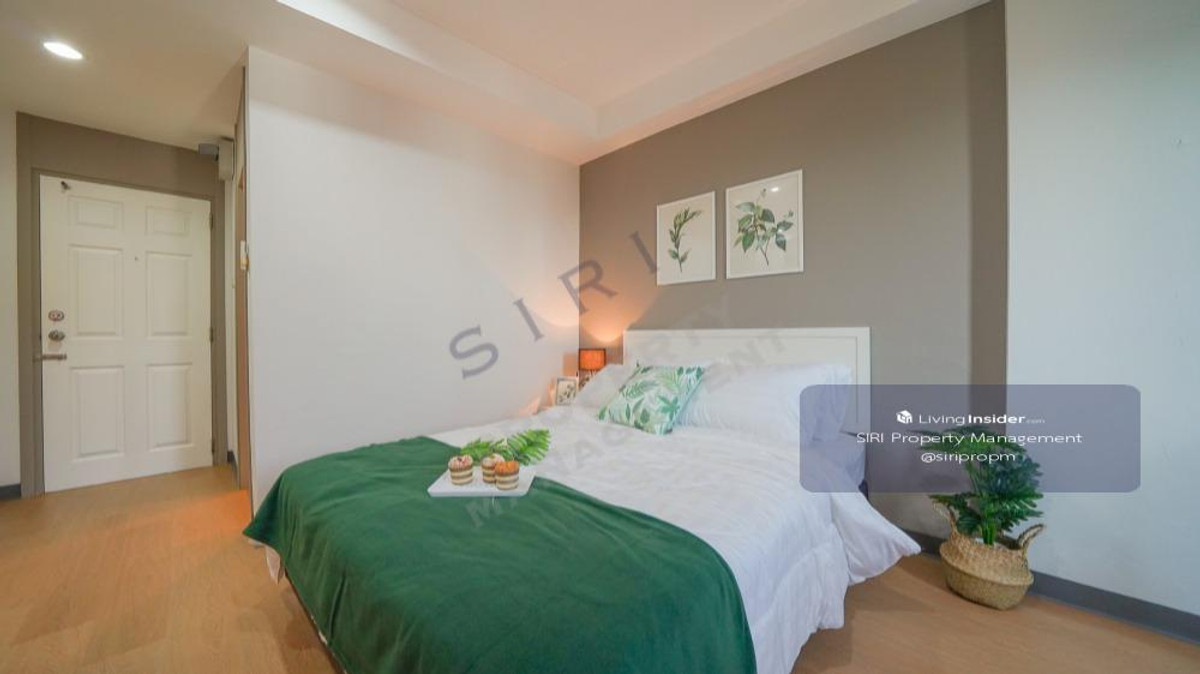 For RentRatchadapisek, Huaikwang, Suttisan : Apartment for rent, studio room, newly decorated, warm room, has space for a balcony. The building provides privacy, elevator + parking, key card to enter and exit the building with CCTV.