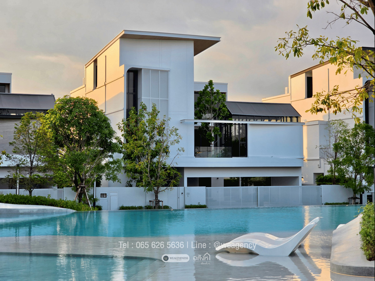 For SaleHouseLadkrabang, Suwannaphum Airport : 💎 VIVE New Krungthep Kreetha | 3-Storey Luxury Home, 716 sq.m., with Private Glass House Starting from THB 68 Mb. 📞 065-626-5636 (Kie)