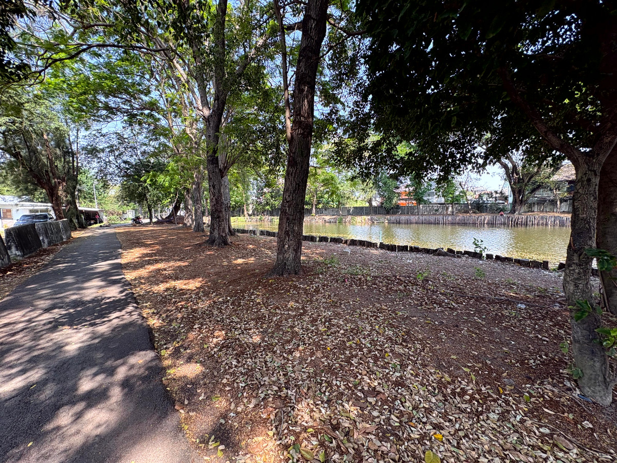 For SaleLandNawamin, Ramindra : (10 February 2026) Lakeside land 208 square wah, lakeside Nawamin Phirom Park, Nawamin 24 Uthen 8-2, width 25 meters, depth 32 meters, 8,500,000.- (40,800.- per square wah)