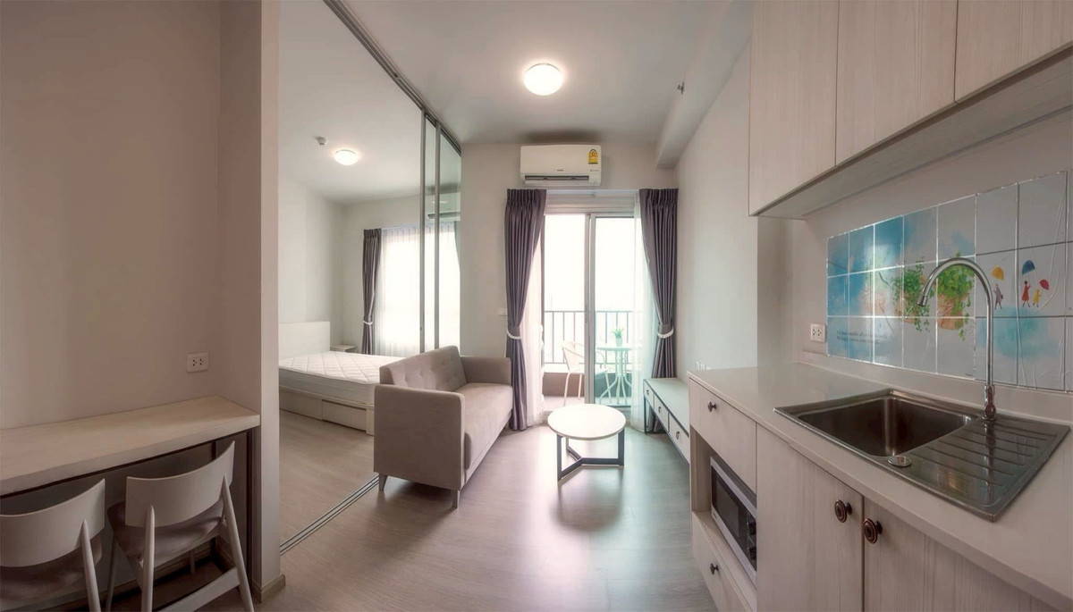 For RentCondoBang Sue, Wong Sawang, Tao Pun : @condocurator 📍For rent Chapter One Shine Bangpo, river view, has washing machine, ready to move in (15 Mar. 26) [PM2895]