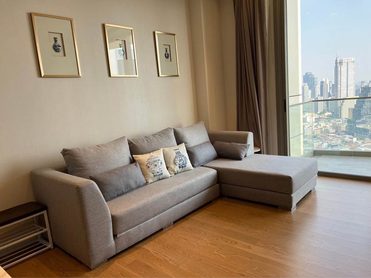 ให้เช่าคอนโดวงเวียนใหญ่ เจริญนคร : Magnolias Waterfront Residences for rent 61 sqm 1 bed 1 bath 65,000 per month