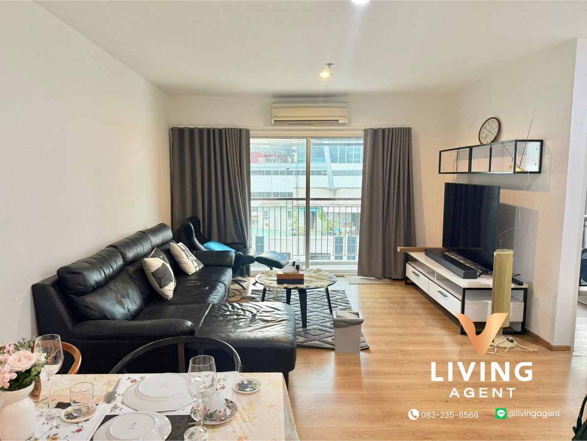 For RentCondoLadprao, Central Ladprao : ✨For rent SYM Vibha–Ladprao Beautiful room, ready to move in, 8th floor, corner room, view of Chatuchak Park, open, airy, peaceful, size 67 sq m., perfectly allocated space. Suitable for both living and working at home 👌 🛏