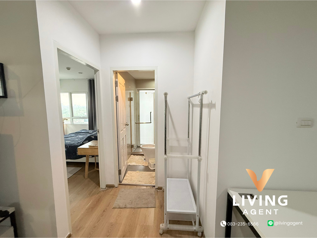For RentCondoLadprao, Central Ladprao : ✨For rent SYM Vibha–Ladprao Beautiful room, ready to move in, 8th floor, corner room, view of Chatuchak Park, open, airy, peaceful, size 67 sq m., perfectly allocated space. Suitable for both living and working at home 👌 🛏