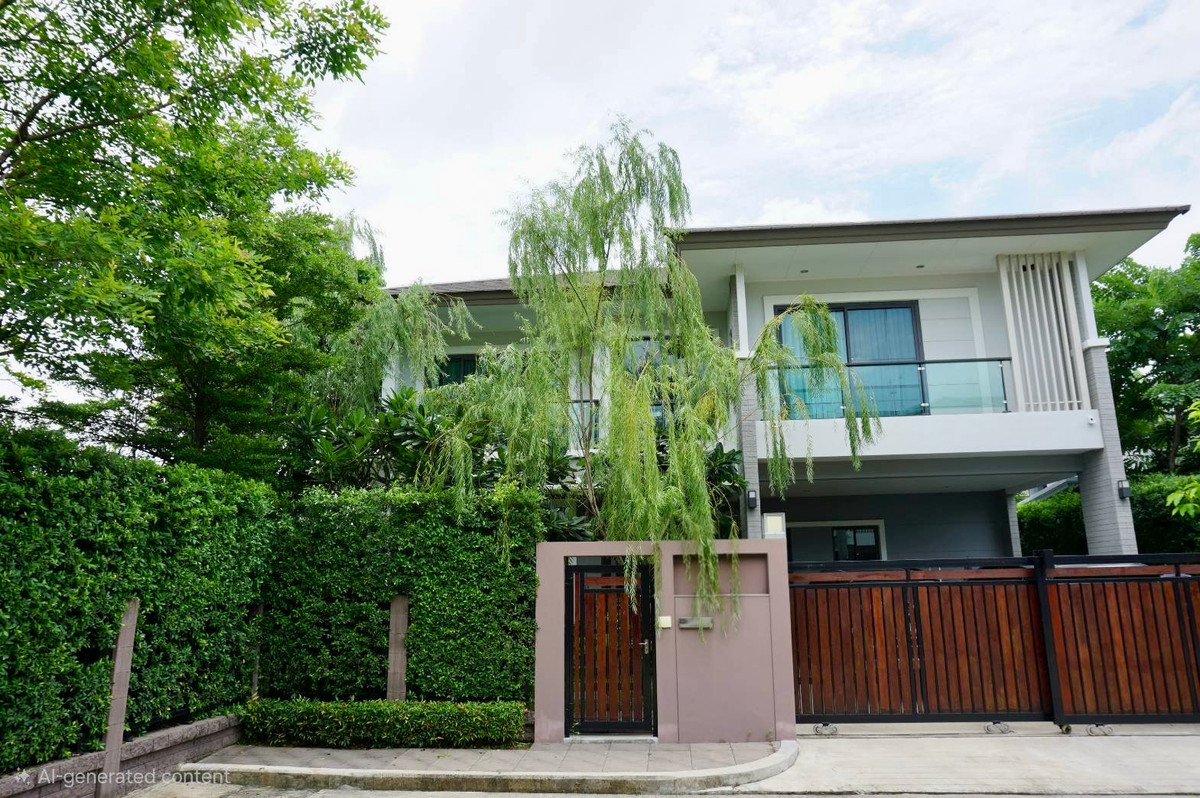 For RentHousePattanakan, Srinakarin : Single house for rent Luxury – The Palm Phatthanakan Modern Luxury Family Home | Private Community | Fully Furnished