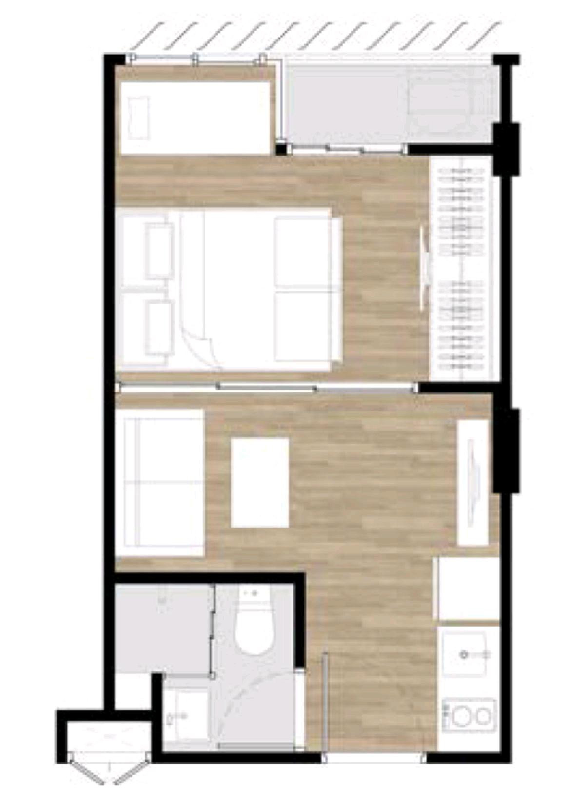 For RentCondoRatchadapisek, Huaikwang, Suttisan : For rent 📍 Atmoz Ratchada - Huaikwang 📍 Fully furnished with appliances. Near MRT Huaikwang.