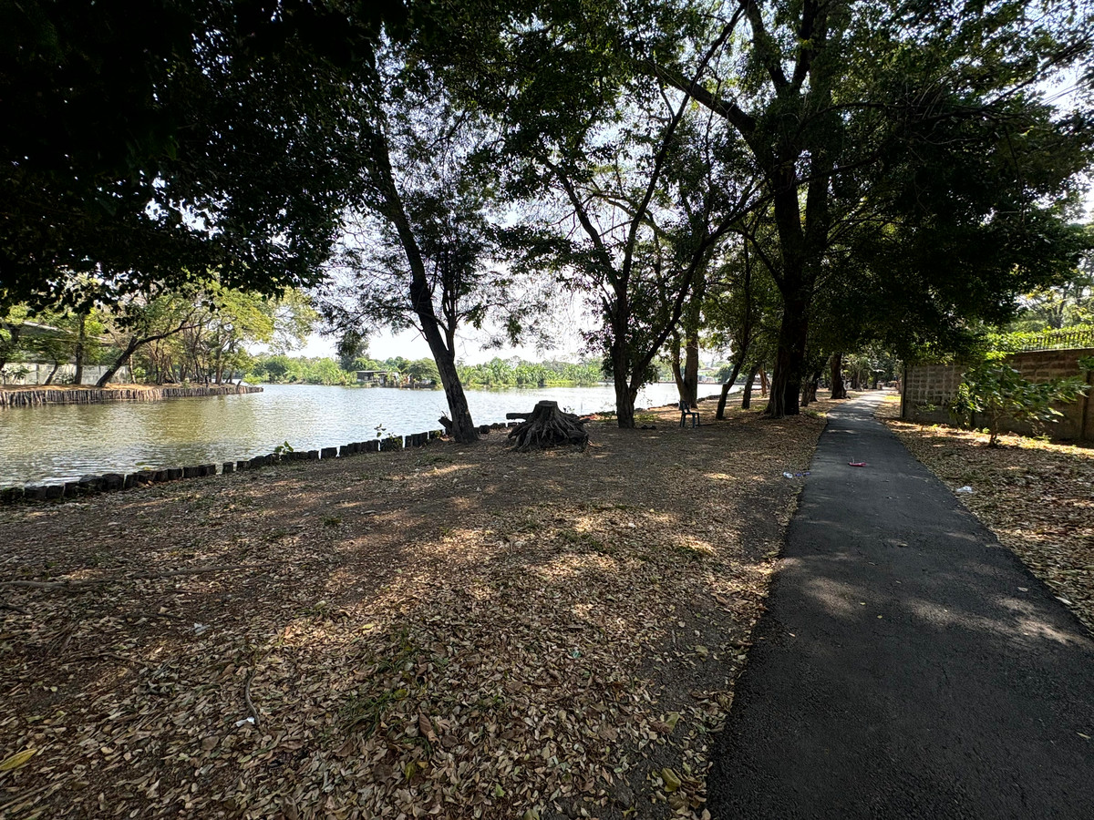 For SaleLandNawamin, Ramindra : (10 February 2026) Lakeside land 208 square wah, lakeside Nawamin Phirom Park, Nawamin 24 Uthen 8-2, width 25 meters, depth 32 meters, 8,500,000.- (40,800.- per square wah)