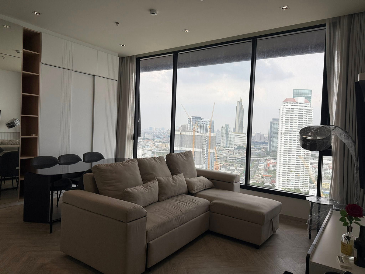 For RentCondoWongwianyai, Charoennakor : Chapter Charoennakhon Riverside for rent 68 sqm 2 beds 2 baths 65,000 per month