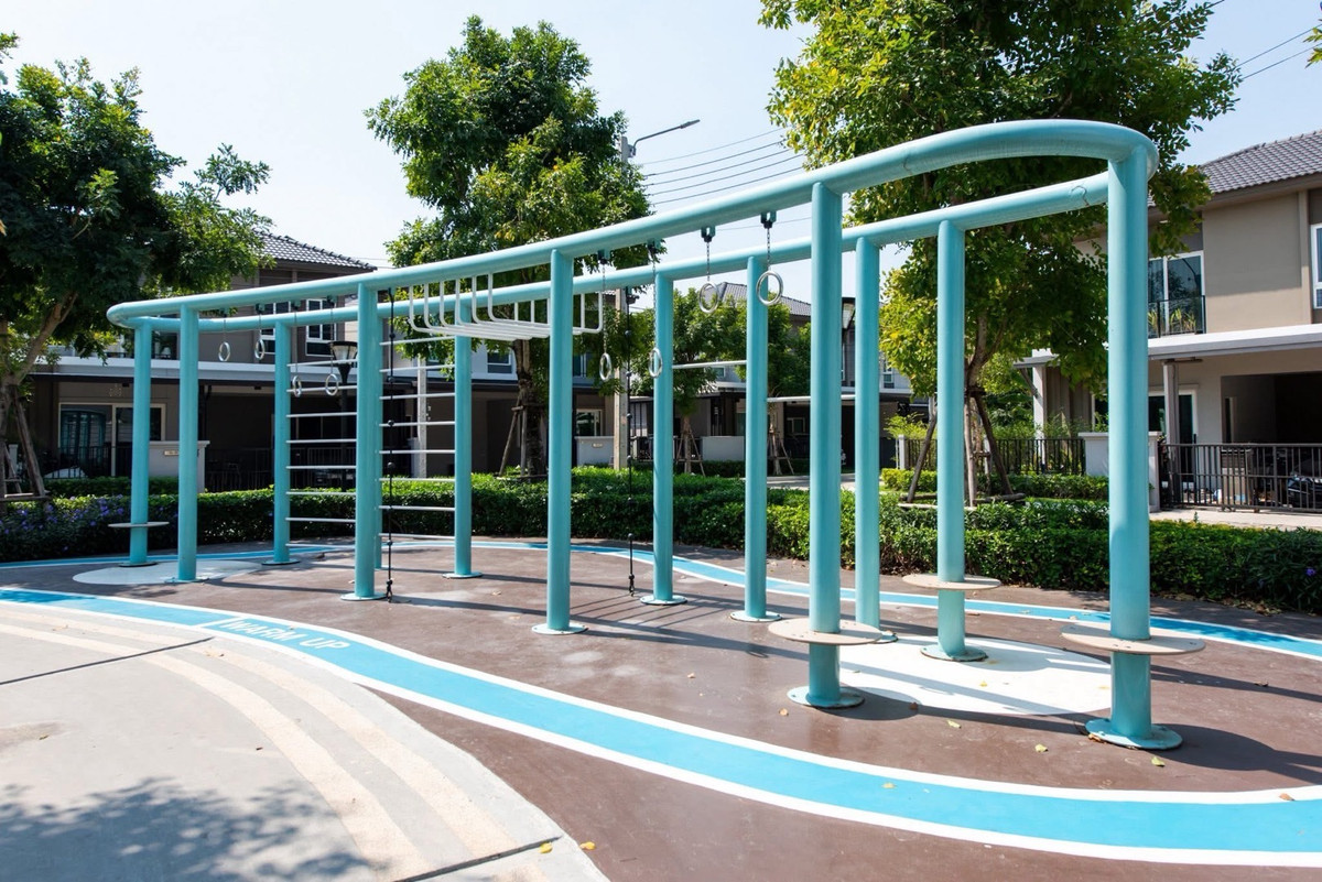 For RentSamut Prakan,Samrong : Semi-detached house for rent, lots of space, fully furnished, has a Home Automation system, highly convenient, near Mega Bangna mall, Grand Pleno Mega Bangna Village, ready to move in ✨