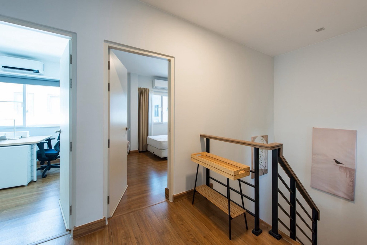 For RentSamut Prakan,Samrong : Semi-detached house for rent, lots of space, fully furnished, has a Home Automation system, highly convenient, near Mega Bangna mall, Grand Pleno Mega Bangna Village, ready to move in ✨