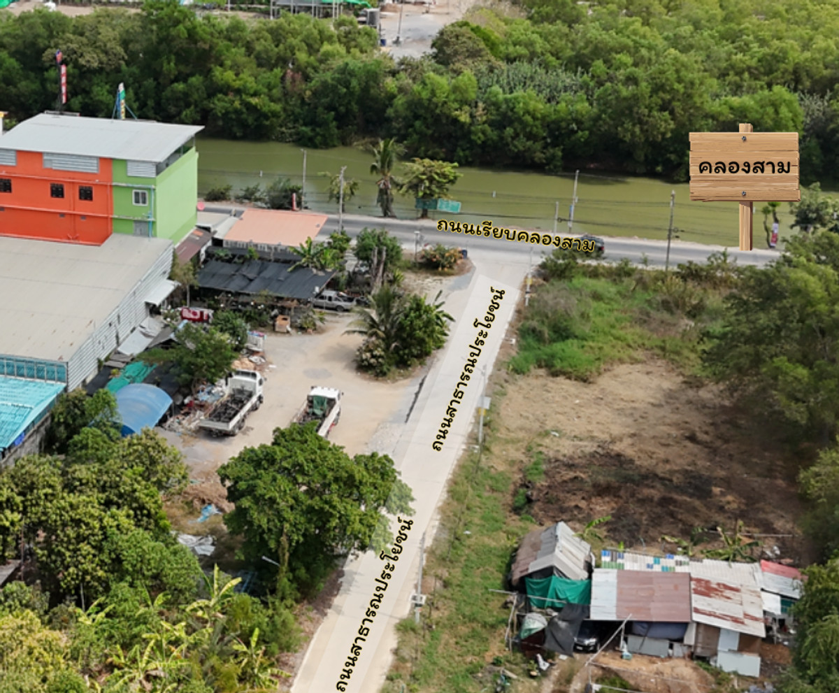 ให้เช่าที่ดินปทุมธานี รังสิต ธรรมศาสตร์ : ที่ดินให้เช่าขนาด 1 ไร่ ใกล้แหล่งสำคัญ เดินทางสะดวก เชื่อมต่อทุกจุดหลัก ต.คลองสาม อ.คลองหลวง จ.ปทุมธานี