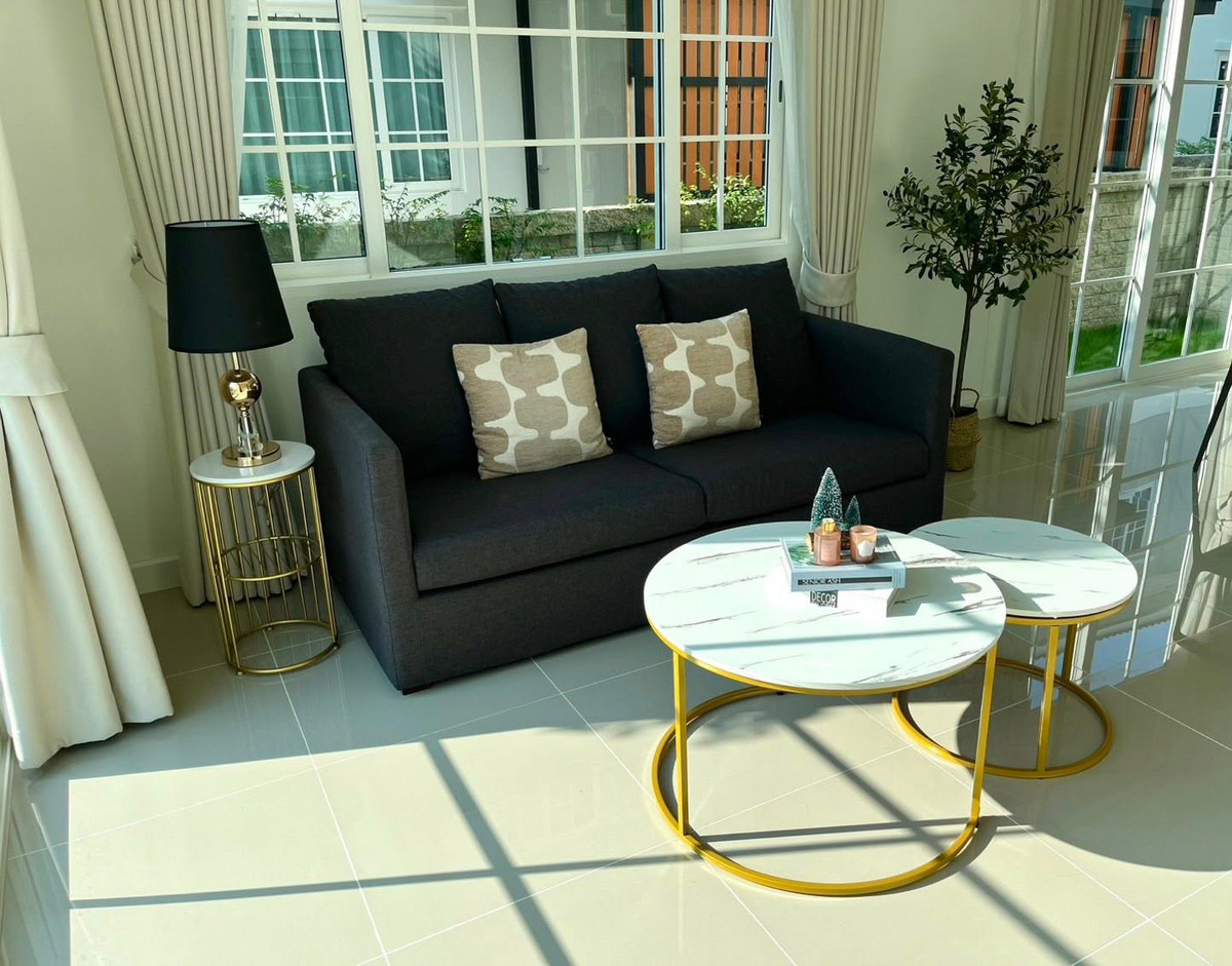 For RentSamut Prakan,Samrong : K-6720 For rent! Semi-detached house Golden Neo Sukhumvit Lasalle, ready to move in, near BTS and international school.