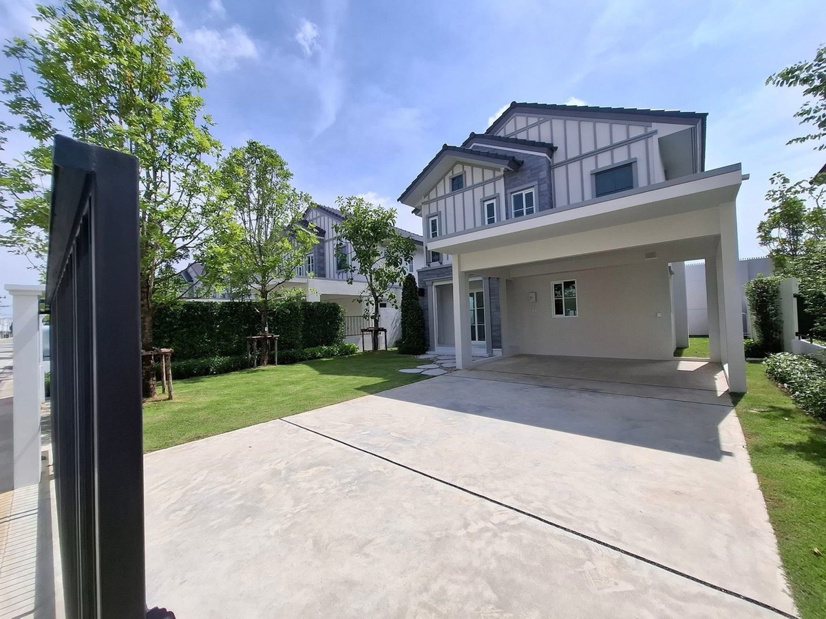 For RentHouseBangna, Bearing, Lasalle : Single house for rent, Villaggio 3 Srinakarin Bangna.