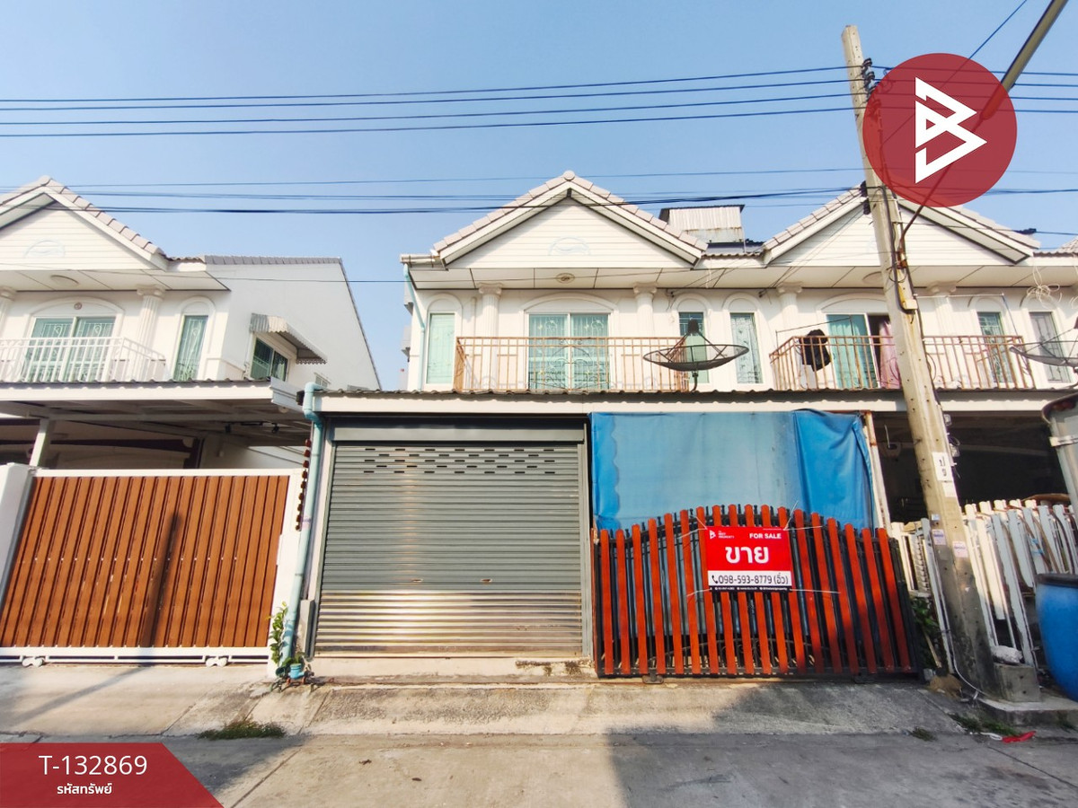 For SaleTownhomeSamut Prakan,Samrong : Townhouse for sale Mekthara Village 2, Bang Pu Municipality 60, Ban Samut Prakan