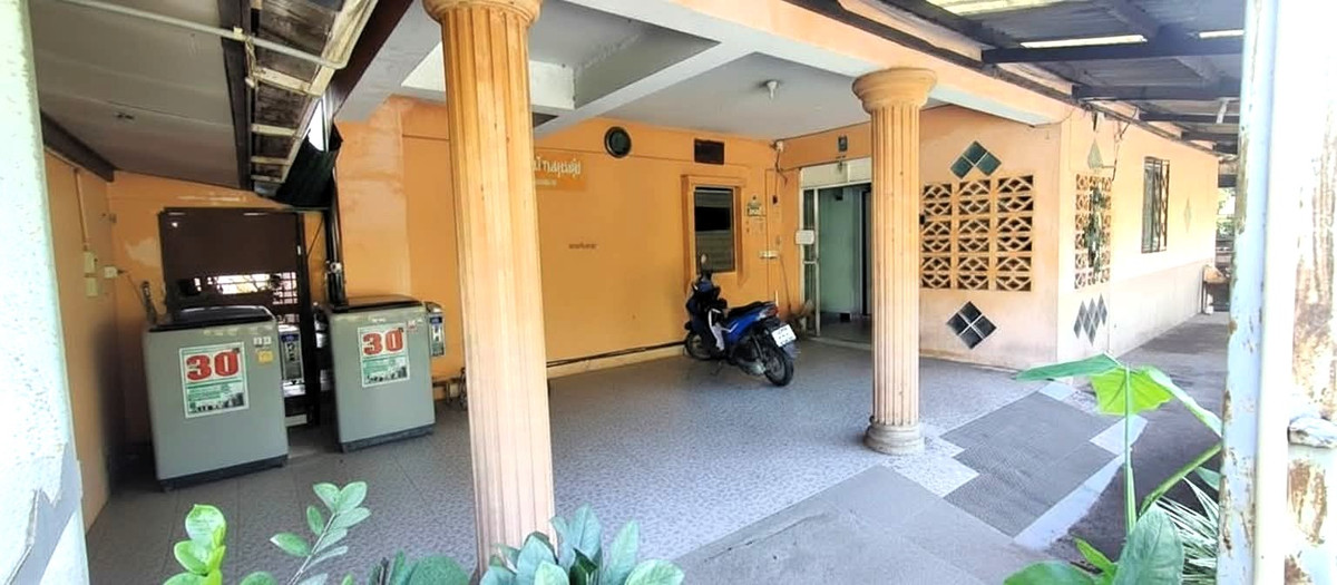 For SaleMin Buri, Romklao : Worth the investment! There are tenants, ready to receive income immediately 🔥 Apartment Chuamsampan Nong Chok / 23 rooms (sold with tenant), Apartment Chuamsampan Nong Chok / 23 Rooms (SALE WITH TENANT) FAHS001