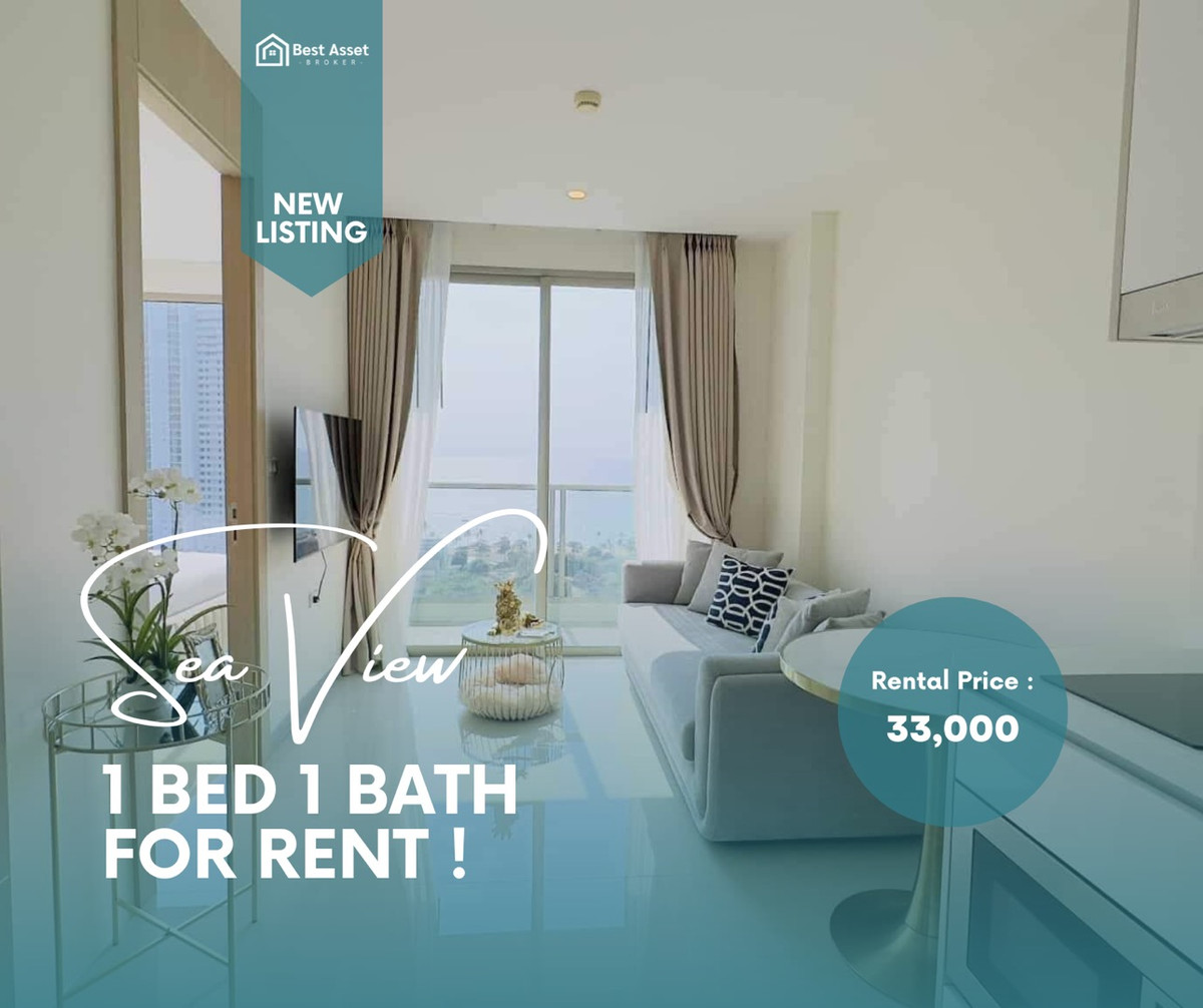 For RentCondoPattaya, Bangsaen, Chonburi : For Rent! Sea view condo Riviera Jomtien