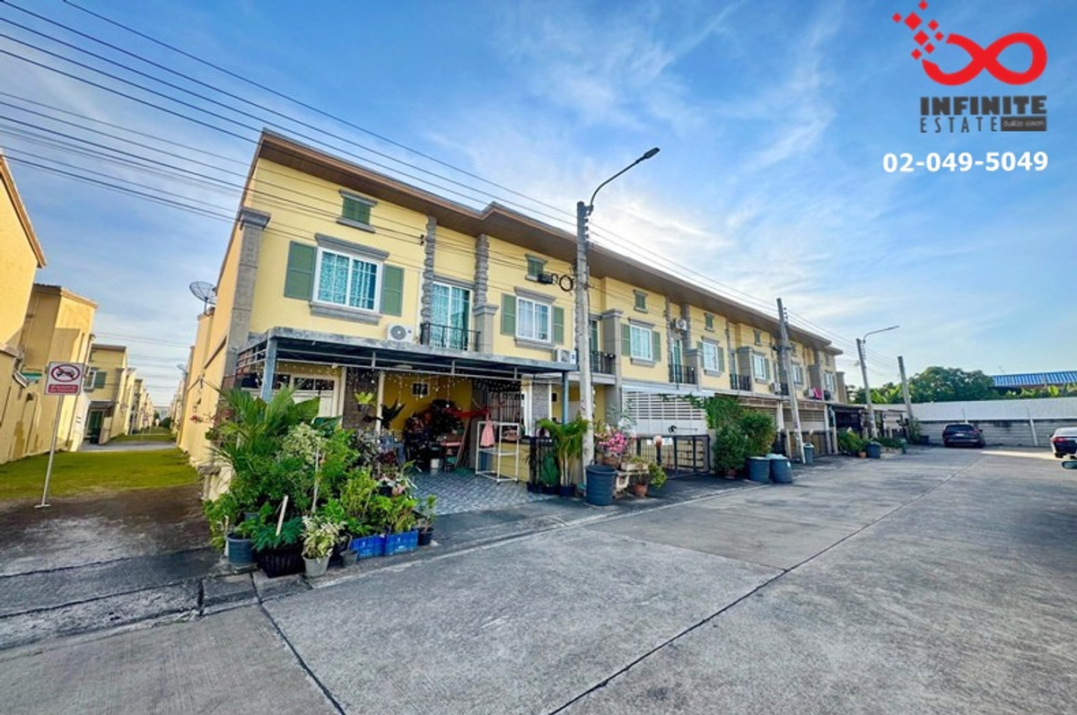 ขายทาวน์โฮมลาดกระบัง สุวรรณภูมิ : ขายทาวน์โฮม โกลเด้นทาวน์ อ่อนนุช–พัฒนาการ 20ตรว. 4นอน หลังมุม 