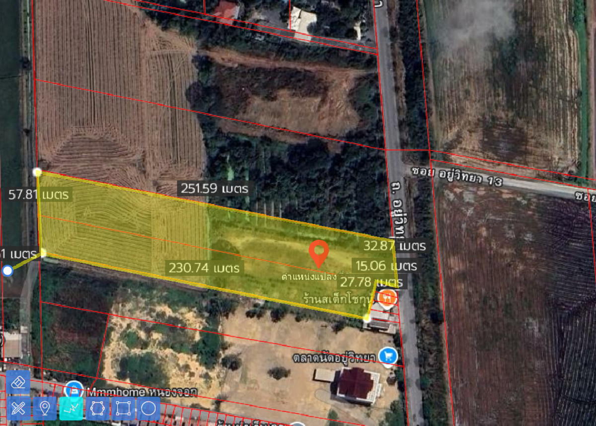 For SaleLandMin Buri, Romklao : Land for sale next to Yu Witthaya Road. Nong Chok, Bangkok, very cheap