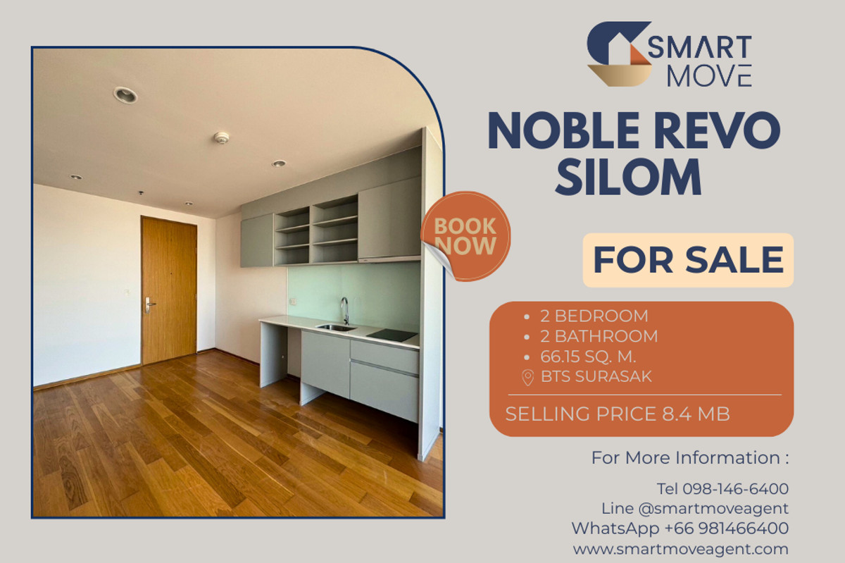 For SaleCondoSathorn, Narathiwat : 🔥 For Sale !! river view, high floor 23++, corner room !! 🔥 Code C20221200939..........Noble Revo Silom, 2 bedroom, 2 bathroom, Partly Furnished, SELL AT LOSS!!📣📣